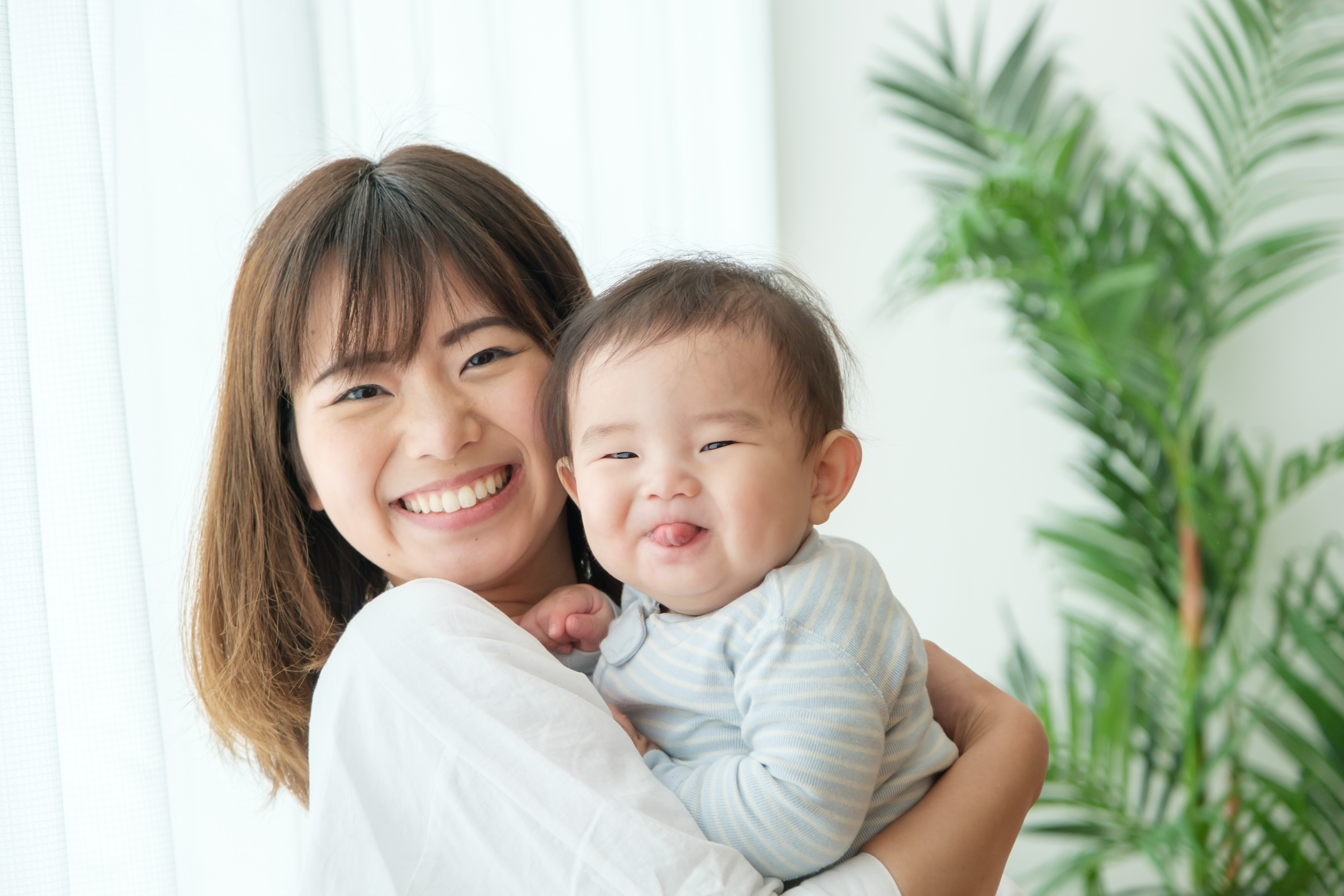 笑顔のママ