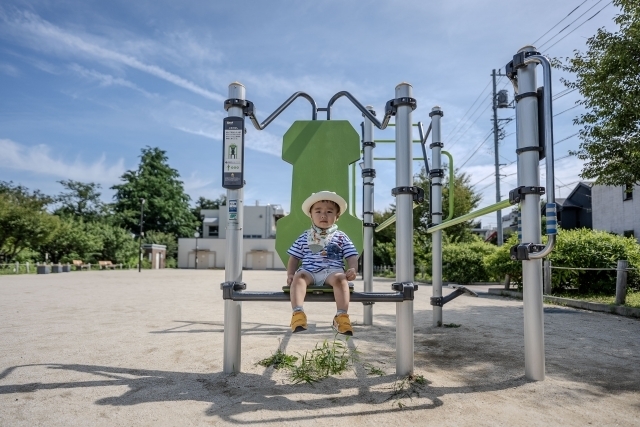 公園にいる子ども