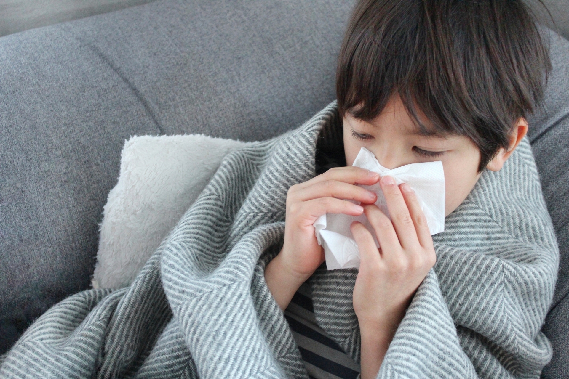 画像:体調不良の子ども