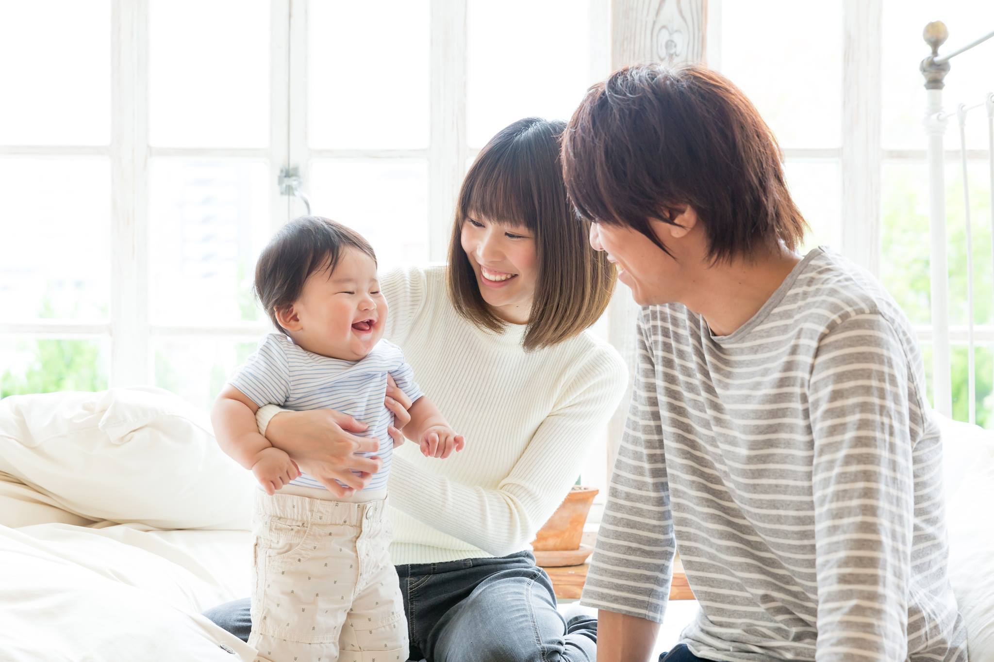 笑顔のママパパ