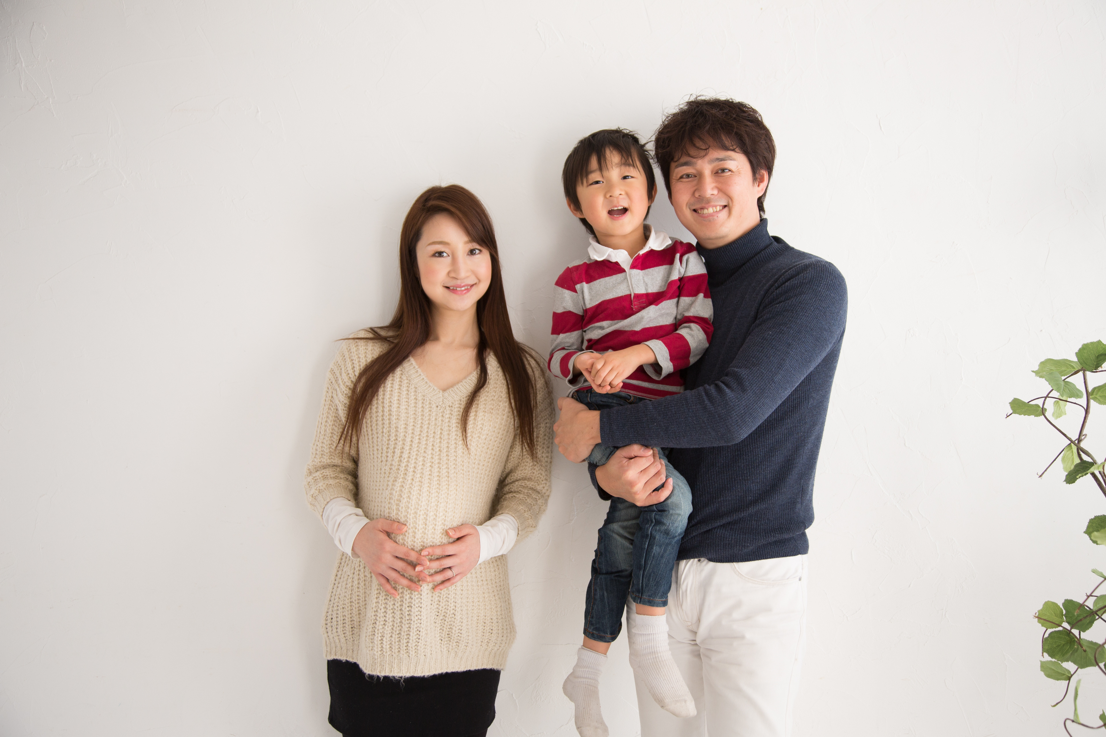 妊娠中のママと家族