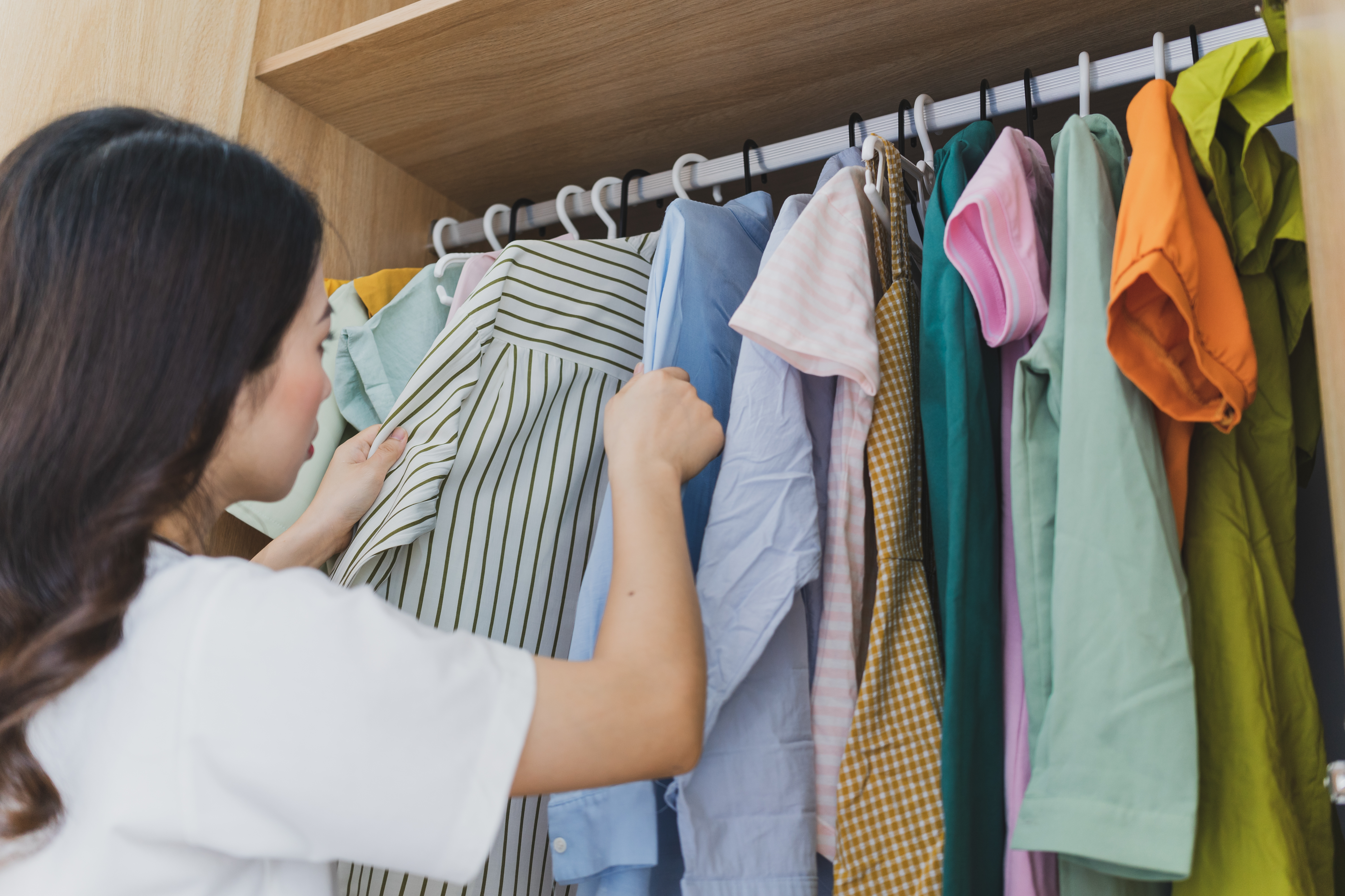 服の仕分け